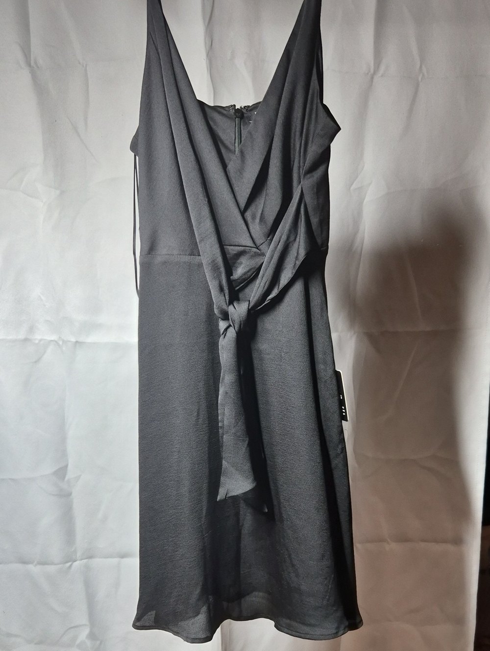 Express Black Strapless Tie-Front Dress